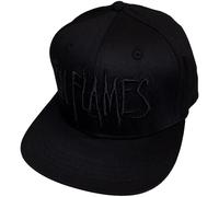 In Flames Nero Logo Snapback Cappellino Da Baseball Size One Size