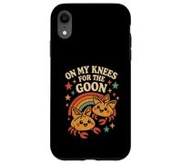 In ginocchio per il Goon Crab Rangoon Meme Dumb Gooning Custodia per iPhone XR