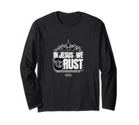 In God We Trust Gesù Cristiano is God Christian Streetwear Maglia a Manica