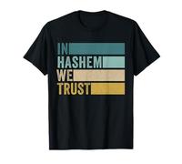 in Hashem Ci fidiamo ebraico ebraico in Dio Ci fidiamo Maglietta