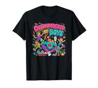 in inferiorità numerica dai Ragazzi Funny Retro 80's 90's Boy Mom Maglietta