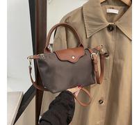 In inverno, la nuova borsetta alla moda con design a contrasto di colore, in tessuto di nylon impermeabile, borsa a spalla quadrata e borsa a cesto da verdura, adatta per andare in ufficio, feste e va