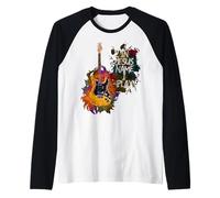 in Jesus Name I Play Guitar Christian Guitarists God Faith Maglia con Maniche Raglan