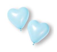 IN JOOYAA - Palloncini a forma di cuore celeste, 50 pezzi, 15,2 cm, per San Valentino, matrimoni, feste di compleanno