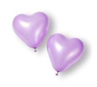 IN JOOYAA - Palloncini a forma di cuore viola, 100 pezzi, 30,5 cm, per San Valentino, matrimoni, feste di compleanno, decorazioni