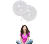 IN-JOOYAA Palloncini trasparenti da 61 cm, 9 pezzi, grandi, 61 cm, per decorazioni per matrimoni, feste di compleanno (trasparenti)
