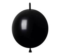 IN-JOOYAA Palloncino a collegamento nero da 10 pollici 100 pezzi Palloncino collegabile rapidamente per la decorazione di feste