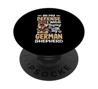 In La Mia Difesa Era Giocare Con Il Mio Pastore PopSockets PopGrip Adesivo