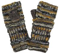 IN Lana Fatto a Mano Multicolore Foderato Pile Caldo Scaldamani Guanti Manopola