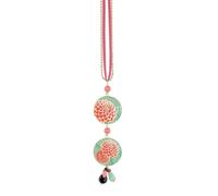 IN LEBOLE Collezione The Circle Special Fiore Rubino Collana da Donna in Ottone