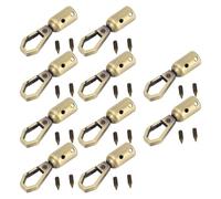 In lega di zinco, 10 set gancio a scatto estremità della corda - foro da 8 mm, viti da 10 mm - per la decorazione degli accessori (Bronzo)