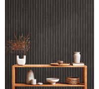 IN Legno Asticelle AS Creation Parati Carbone 39109-4 Vinile 3D Effetto Boiserie