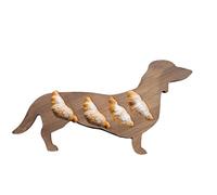 in legno bassotto, Vassoio da portata per antipasti divertente di grande capacità, Divertente vassoio da portata per antipasti, piatti decorativi per frutta, piano in legno per gli amanti dei cani