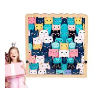 In Legno Con 62 Gatti | Con Gatti Super Per Adulti, Uomini, Donne E Amici | Creativo A Forma Di Cartone Animato Per La Casa, Il Divertimento In Famiglia, Gli Esercizi Cerebrali E Gli Amanti