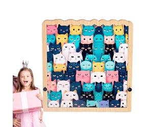 In Legno Con 62 Gatti | Con Gatti Super Per Adulti, Uomini, Donne E Amici | Creativo A Forma Di Cartone Animato Per La Casa, Il Divertimento In Famiglia, Gli Esercizi Cerebrali E Gli Amanti