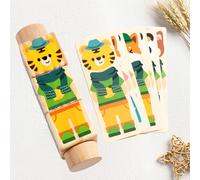 in legno girevole a tema animale, giocattolo ideale come regalo di
