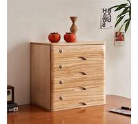 In legno massello per archiviazione, 4 cassetti, elegante scrivania per casa e ufficio e porta documenti funzionale