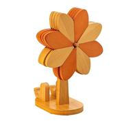 In Legno, Naturale Resistente Al Calore Con Supporto Per Telefono Sottobicchieri Resistenti Al Calore | Set Per Caldi Windmill | Per Pentola, Padella, Cio