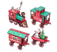 in Legno per Natale Mini Kit Puzzle 3D Da Assemblare Fatto E Dipinto A Mano | Di Natale In Legno Per Feste Decorazione Casa Arte Artigianato Del Festival