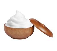 In Legno Per Rasatura Di Barba Con Coperchio - Di Crema Per Sapone, Balsamo E Schiuma Da Rasare | Design Fatto A Mano Per La Doccia E I Viaggi Del Bagno A Casa