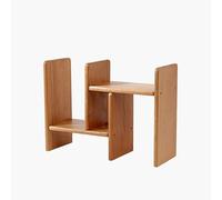 In legno Scrivania Organizzatore Tavolo, Multiuso Scaffale,Libreria estensibile in legno massello, bello e traspirante,Libreria da Scrivania per Casa, Ufficio, Scuola, S Cherry wood 31.5-56.5x17x35cm