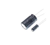 In-line aluminum electrolytic capacitor 22UF 16V 25V 35V 50V 63V 100V 250V 400V 450V with green gold high frequency NWPNLXEA(100V 6.3x12 50pcs)