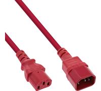 In linea 35 pacchetto bulk estensione del dispositivo freddo c13 su C14 rosso 2m - cavo - cavo di estensione - elettricità/ali NEW