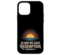 In Lui abbiamo redenzione Efesini Bibbia Versetto Cristiano Custodia per iPhone 12 mini