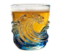 in Marino con Motivo Onda,355ml Contenitore Per Bevande | Onda Marina Testurizzata,Per Caffè Tè Latte Succo Bevanda Donne Uomini Casa Ufficio Caffè