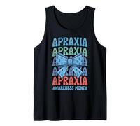 In May We Wear Blue Bow Coquette Apraxia Awareness Month Canotta