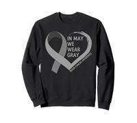 in May We Wear Gray - Brain Cancer Awareness Month 2026 Felpa