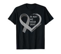 in May We Wear Gray - Brain Cancer Awareness Month 2026 Maglietta