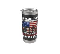 In memoria degli uomini e delle donne coraggiosi che hanno realizzato la S definitiva Bicchiere termico in acciaio inox doppia parete