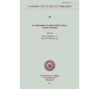 In Memoriam John Strugnell: Four Studies: 84