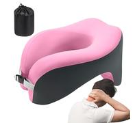 in memory foam - di supporto per il collo, ingranaggio da viaggio a forma di U | Soluzione comoda per pisolini all'aperto in auto, volontari leggeri per lo yoga della scuola