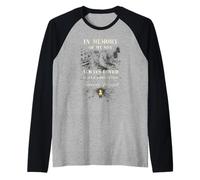 in Memory of My Son Always Loved Forever Missed Son Memorial Maglia con Maniche Raglan