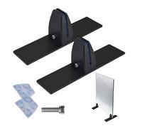 in metallo per supporto in con piedini - 2 pezzi robusti con clip regolabili, supporto base in metallo - per interni freddi, giorno del Ringraziamento, festa, casa, camera