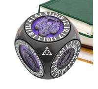 in Metallo | Set Di 7 Poliedrici,Tavola Geometrica Rotante per Tutta la Famiglia,Compagno da Viaggio per Gruppi e Socialità