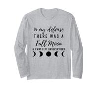 in mia Difesa c'era Una Luna Piena, Divertente Halloween spettrale Maglia a Manica