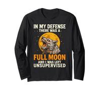 in mia Difesa la Luna Era Un Lupo Mannaro Senza supervisione Maglia a Manica