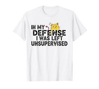 in mia Difesa Sono rimasto Senza supervisione, Buffo Gatto Maglietta