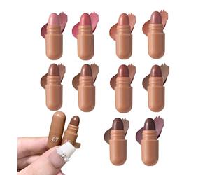 in Mini Formato 10 Colori, Effetto Gloss e Stain a Forma di Pillola | Rossetto Mini a Cilindro per festa matrimonio appuntamento viaggio compleanno scuola