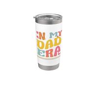 In Mio Papà Era Selvaggio Famiglia Gioco di parole Padre Groovy Papà Retro Bicchiere termico in acciaio inox doppia parete