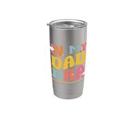 In Mio Papà Era Selvaggio Famiglia Gioco di parole Padre Groovy Papà Retro Bicchiere termico in acciaio inox doppia parete