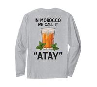 in Morocco We Call It Atay Amore per Il Té Marocchino Menta Maglia a Manica