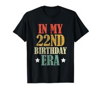 in My 22nd Birthday Era Vintage Retro 22 Anni Ragazzo, Ragazza Maglietta