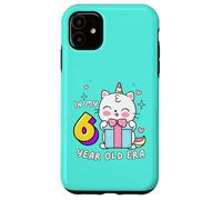 In My 6 Year Old Era - Simpatico gatto divertente per il 6° compleanno Custodia per iPhone 11