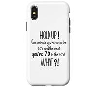 In My 70s Era Seventies Funny 70th Birthday Mom Turning 70 Custodia per iPhone X/XS