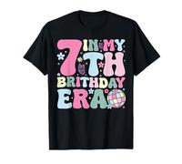 In My 7th Birthday Era Seven Bday 7 Anno Vecchio Compleanno Ragazza Maglietta