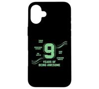 In My 9th Birthday Era Boy Bday Nine Buon 9° compleanno Custodia per iPhone 16 Plus